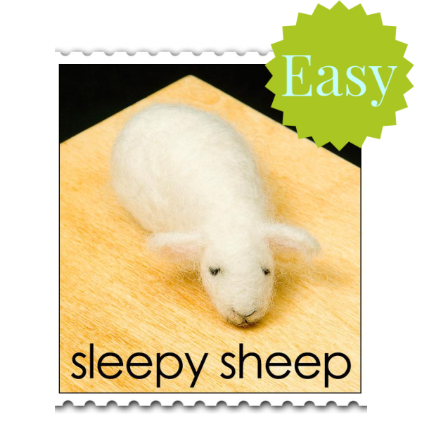 Sleepy Sheep Needle Felting Kit - Starter Kit-Needle Felting-WoolPets-Acorns & Twigs