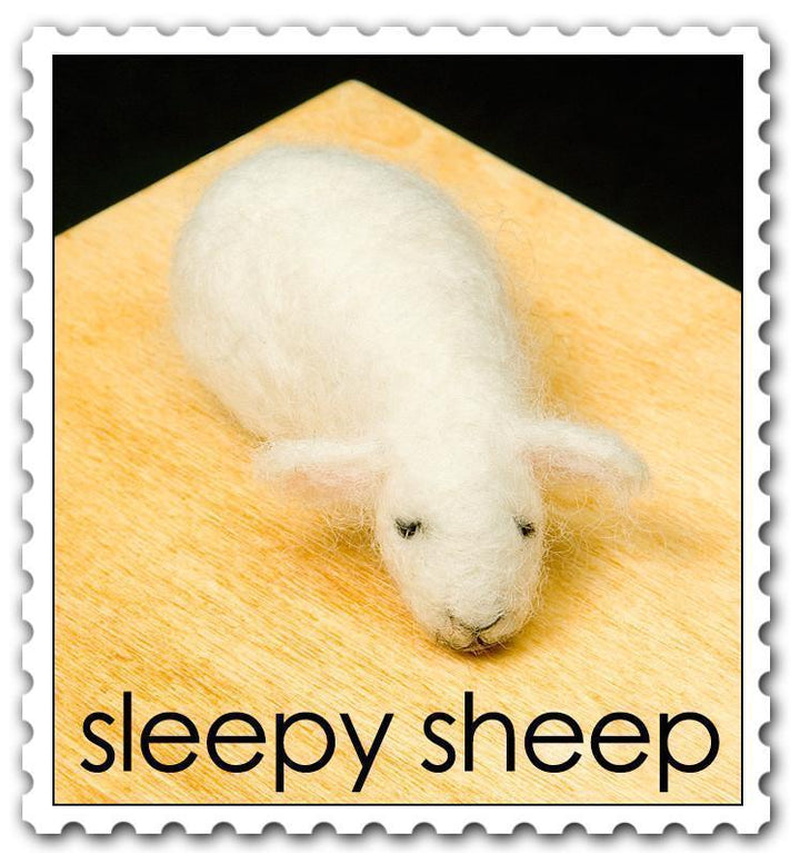 Sleepy Sheep Needle Felting Kit - Starter Kit-Needle Felting-WoolPets-Acorns &amp; Twigs