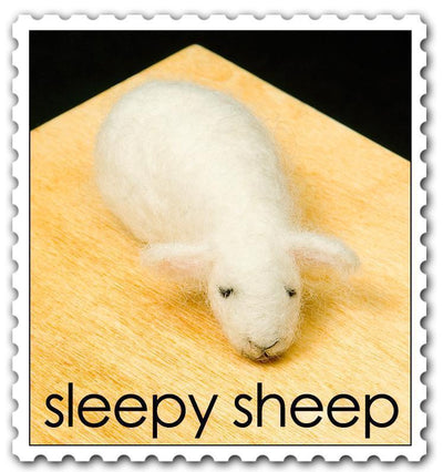 Sleepy Sheep Needle Felting Kit - Starter Kit-Needle Felting-WoolPets-Acorns & Twigs