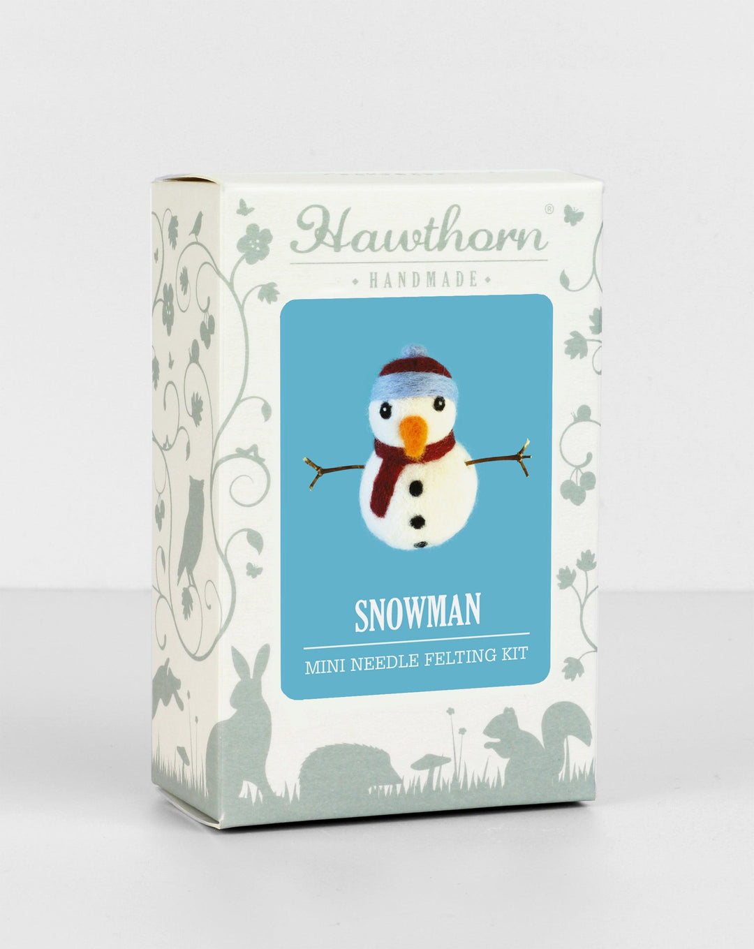Snowman Mini Needle Felting Kit-Needle Felting-Hawthorn Handmade-Acorns &amp; Twigs