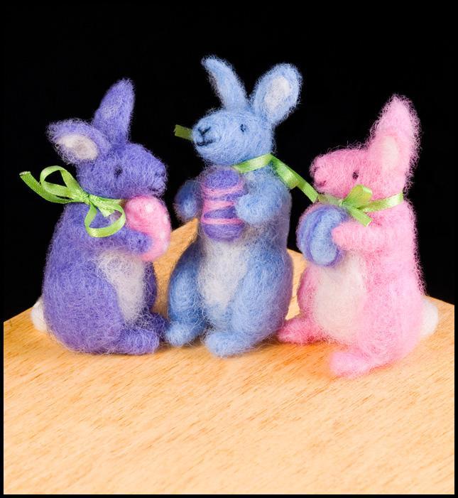 Spring Bunny Needle Felting Kit - Intermediate-Needle Felting-WoolPets-Acorns &amp; Twigs