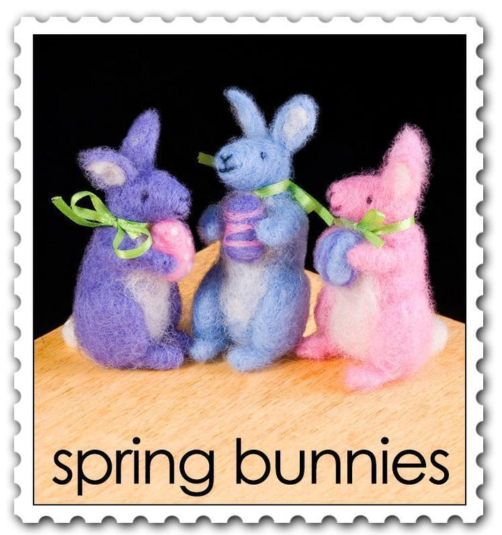 Spring Bunny Needle Felting Kit - Intermediate-Needle Felting-WoolPets-Acorns &amp; Twigs
