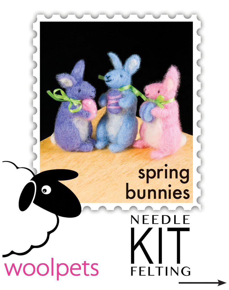 Spring Bunny Needle Felting Kit - Intermediate-Needle Felting-WoolPets-Acorns &amp; Twigs