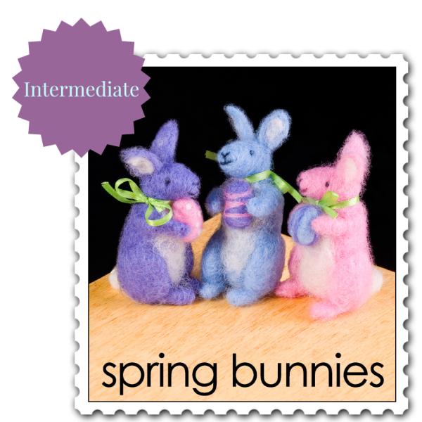 Spring Bunny Needle Felting Kit - Intermediate-Needle Felting-WoolPets-Acorns &amp; Twigs