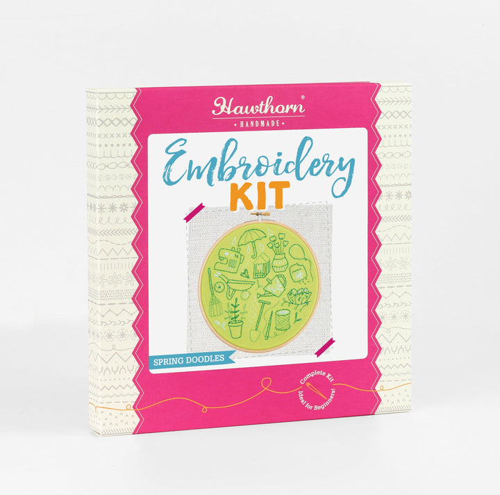 Spring Doodles Embroidery Kit-Embroidery-Hawthorn Handmade-Acorns &amp; Twigs