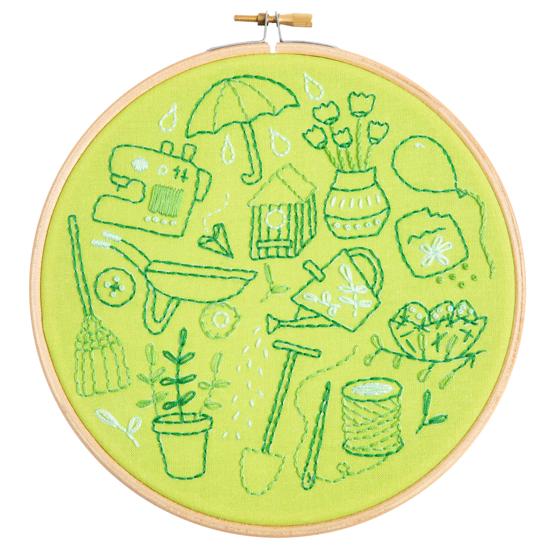 Spring Doodles Embroidery Kit-Embroidery-Hawthorn Handmade-Acorns &amp; Twigs