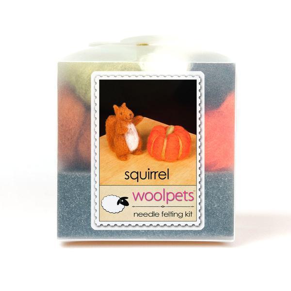 Squirrel Felting Kit - Starter Kit-Needle Felting-WoolPets-Acorns &amp; Twigs