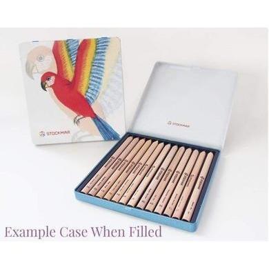 Stockmar Empty Tin Case for Colored Pencils - Swallow-Pencil Case-Stockmar-Acorns &amp; Twigs