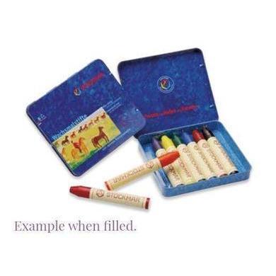 Stockmar Empty Tin for 8 Sticks-Stick Case-Stockmar-Acorns &amp; Twigs