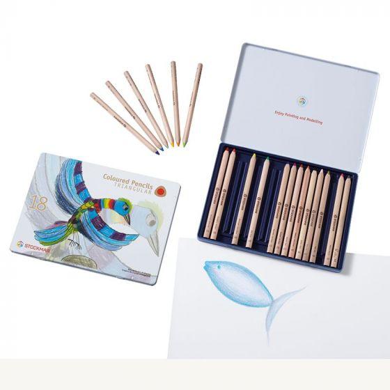 Stockmar Set Painting and Drawing Triangular Pencils-Colored Pencils-Stockmar-Acorns &amp; Twigs