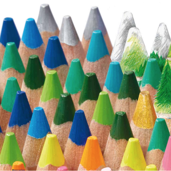 Stockmar Set Painting and Drawing Triangular Pencils-Colored Pencils-Stockmar-Acorns &amp; Twigs