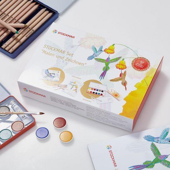 Stockmar Set Painting and Drawing Triangular Pencils-Colored Pencils-Stockmar-Acorns &amp; Twigs