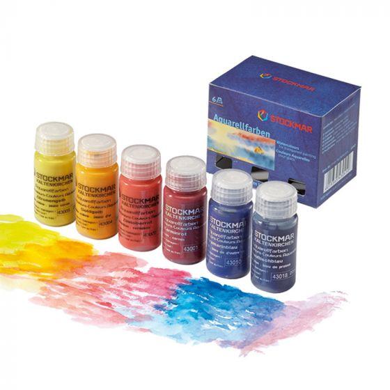 Stockmar Watercolor Paints - 20 ml Basic Set (6 Assorted)-Painting-Stockmar-Acorns &amp; Twigs