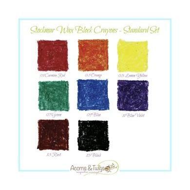 Stockmar Wax Block Crayons - Standard Assortment-Block Set-Stockmar-Acorns &amp; Twigs