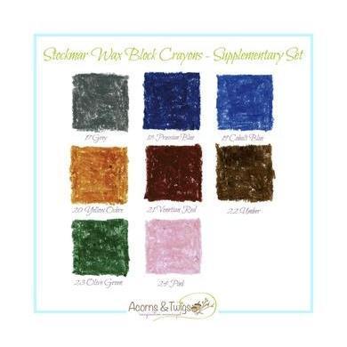 Stockmar Wax Block Crayons - Supplementary Assortment-Block Set-Stockmar-Acorns &amp; Twigs