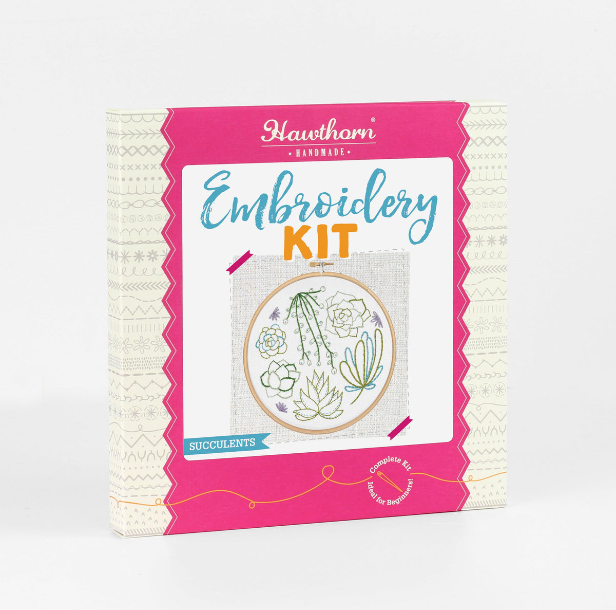 Succulents Embroidery Kit-Embroidery-Hawthorn Handmade-Acorns & Twigs