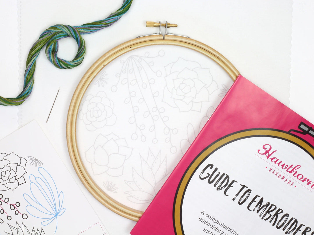 Succulents Embroidery Kit-Embroidery-Hawthorn Handmade-Acorns &amp; Twigs