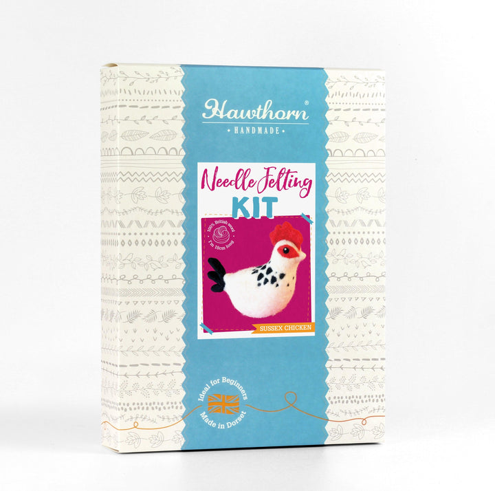 Sussex Chicken Needle Felting Kit-Needle Felting-Hawthorn Handmade-Acorns &amp; Twigs
