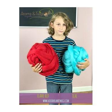 Teal Blue - Top-South American Merino Top-Acorns &amp; Twigs-Acorns &amp; Twigs