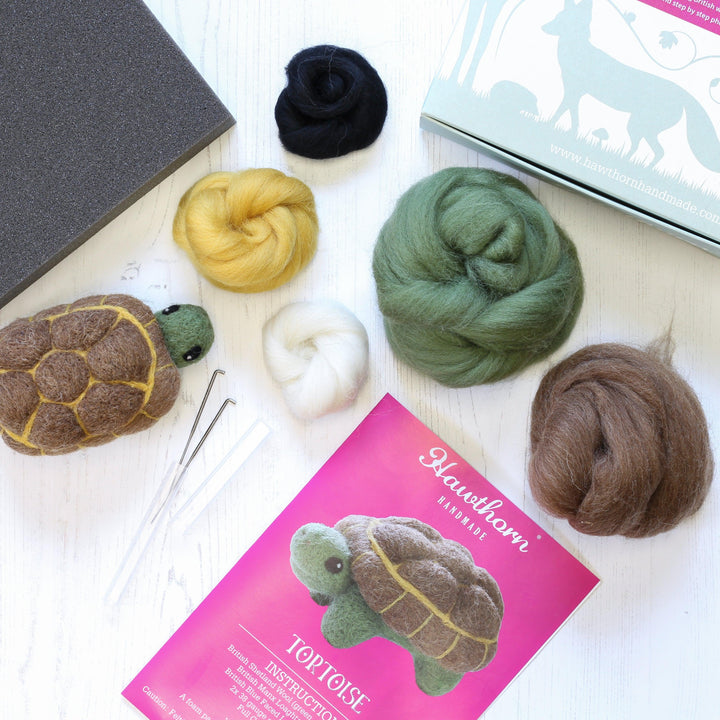 Tortoise Needle Felting Kit-Needle Felting-Hawthorn Handmade-Acorns &amp; Twigs