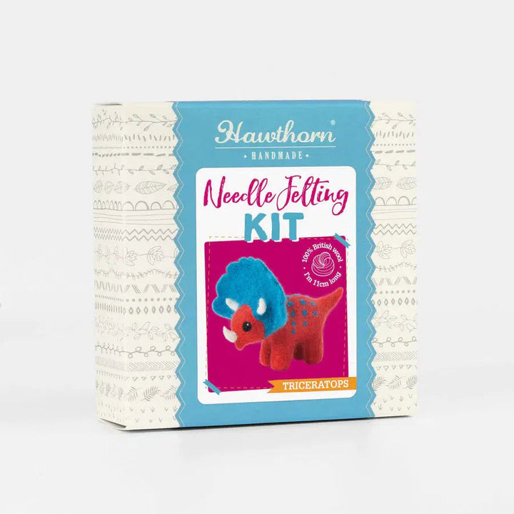 Triceratops Mini Needle Felting Kit-Needle Felting-Hawthorn Handmade-Acorns &amp; Twigs