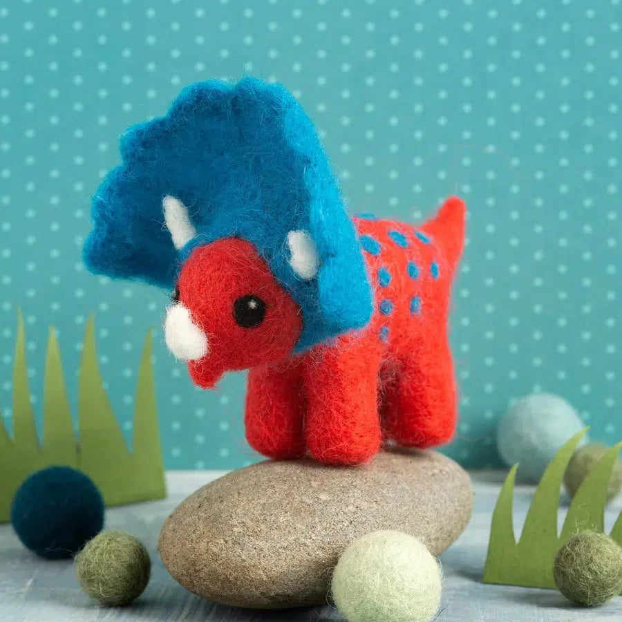 Triceratops Mini Needle Felting Kit-Needle Felting-Hawthorn Handmade-Acorns &amp; Twigs