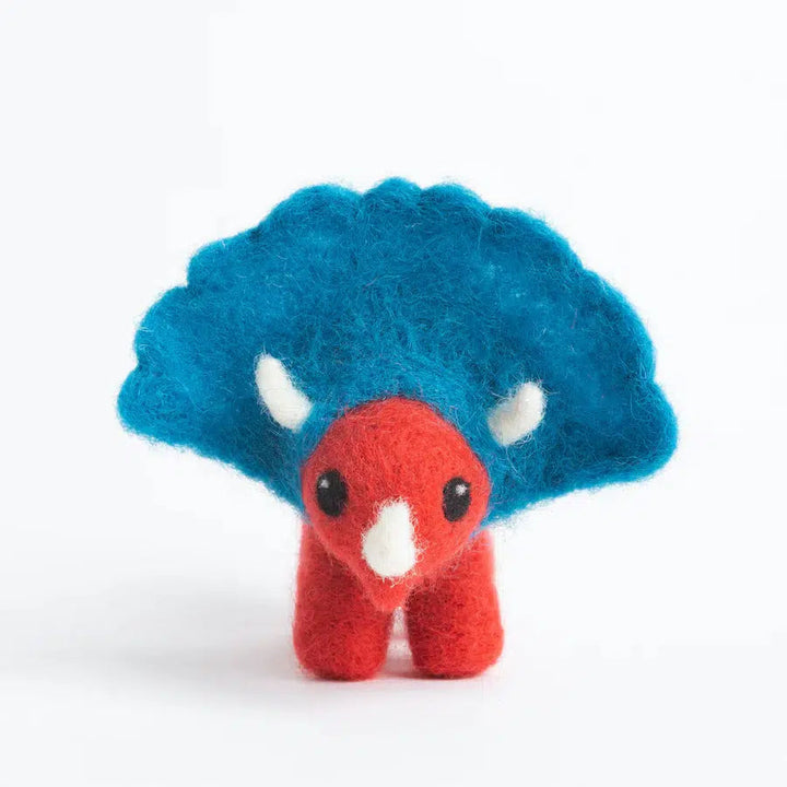 Triceratops Mini Needle Felting Kit-Needle Felting-Hawthorn Handmade-Acorns &amp; Twigs