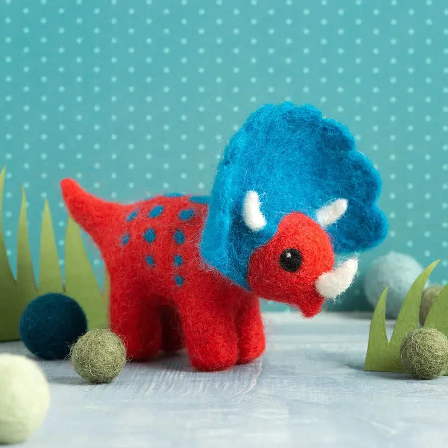 Triceratops Mini Needle Felting Kit-Needle Felting-Hawthorn Handmade-Acorns &amp; Twigs