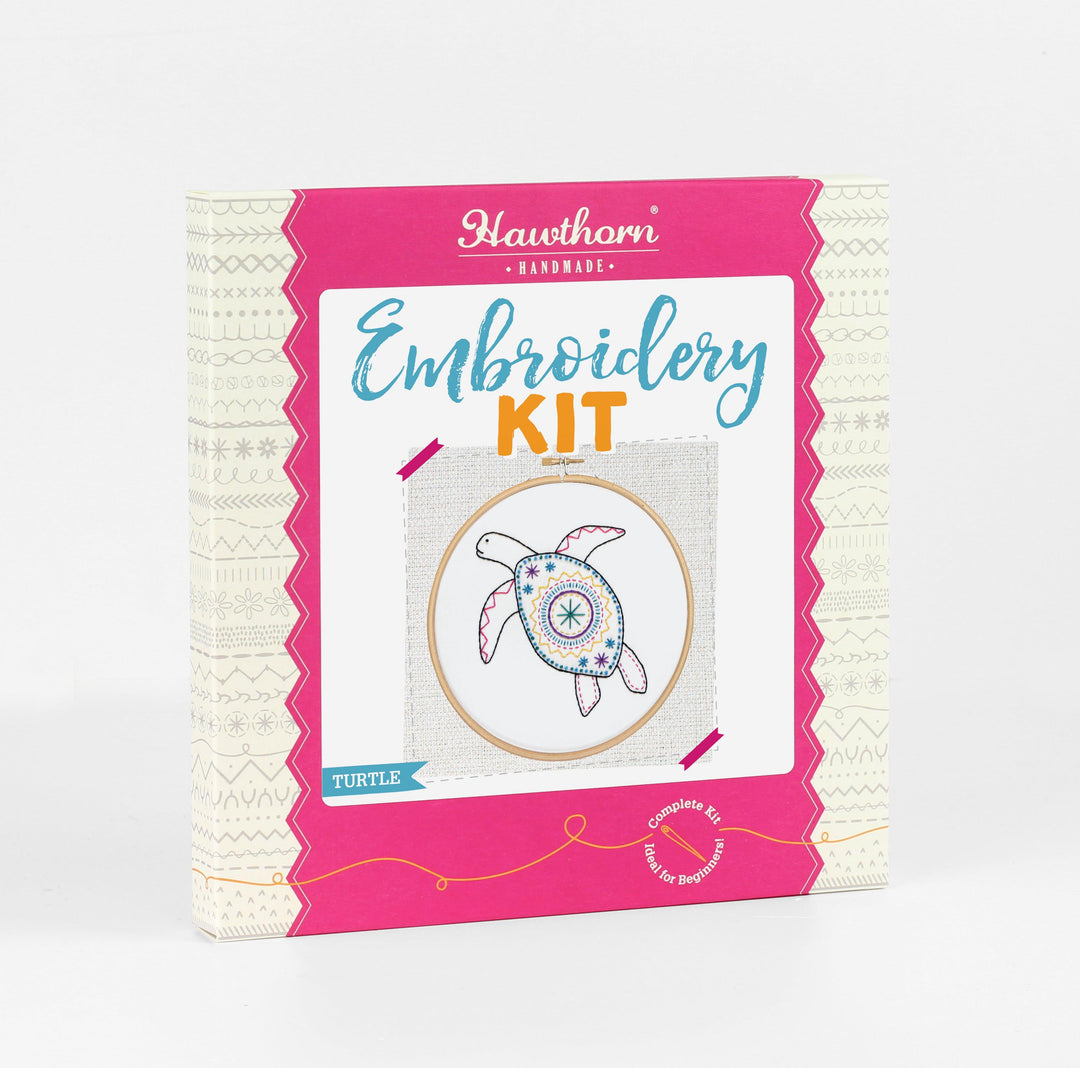 Turtle Embroidery Kit-Embroidery-Hawthorn Handmade-Acorns &amp; Twigs