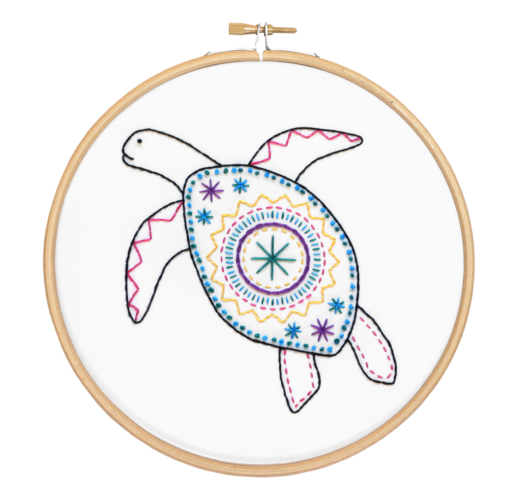 Turtle Embroidery Kit-Embroidery-Hawthorn Handmade-Acorns &amp; Twigs