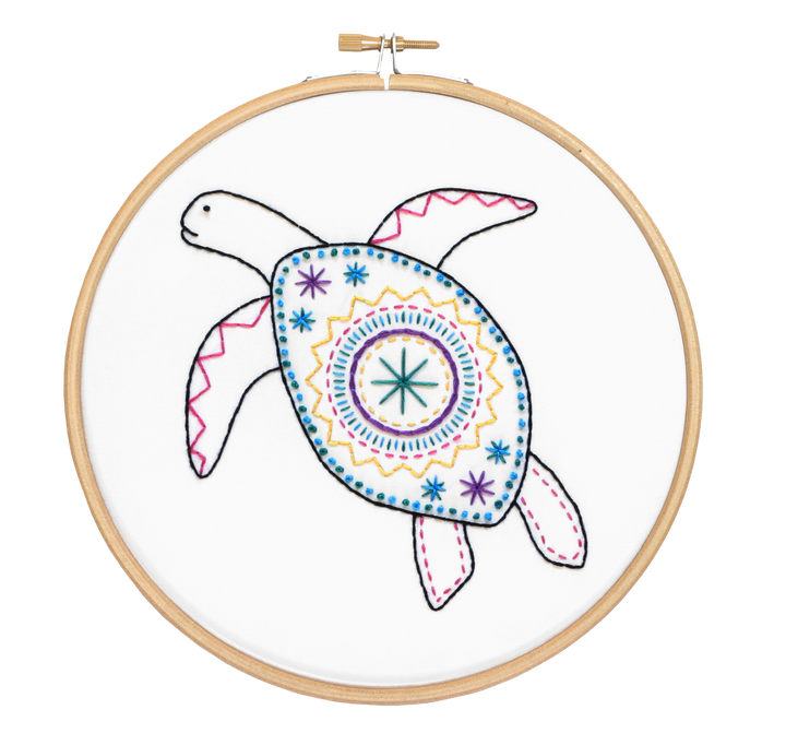 Turtle Embroidery Kit-Embroidery-Hawthorn Handmade-Acorns &amp; Twigs