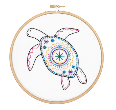 Turtle Embroidery Kit-Embroidery-Hawthorn Handmade-Acorns & Twigs