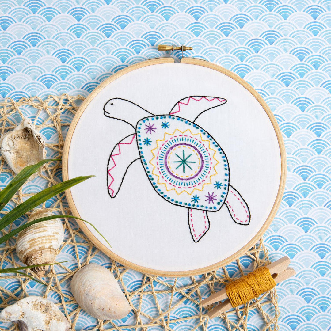 Turtle Embroidery Kit-Embroidery-Hawthorn Handmade-Acorns &amp; Twigs