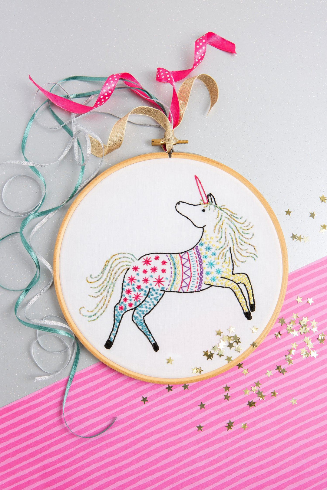 Unicorn Embroidery Kit-Embroidery-Hawthorn Handmade-Acorns &amp; Twigs