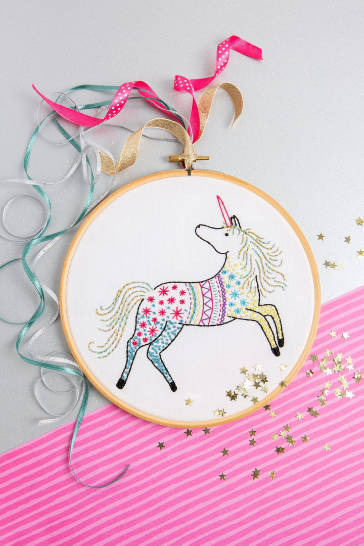 Unicorn Embroidery Kit-Embroidery-Hawthorn Handmade-Acorns &amp; Twigs
