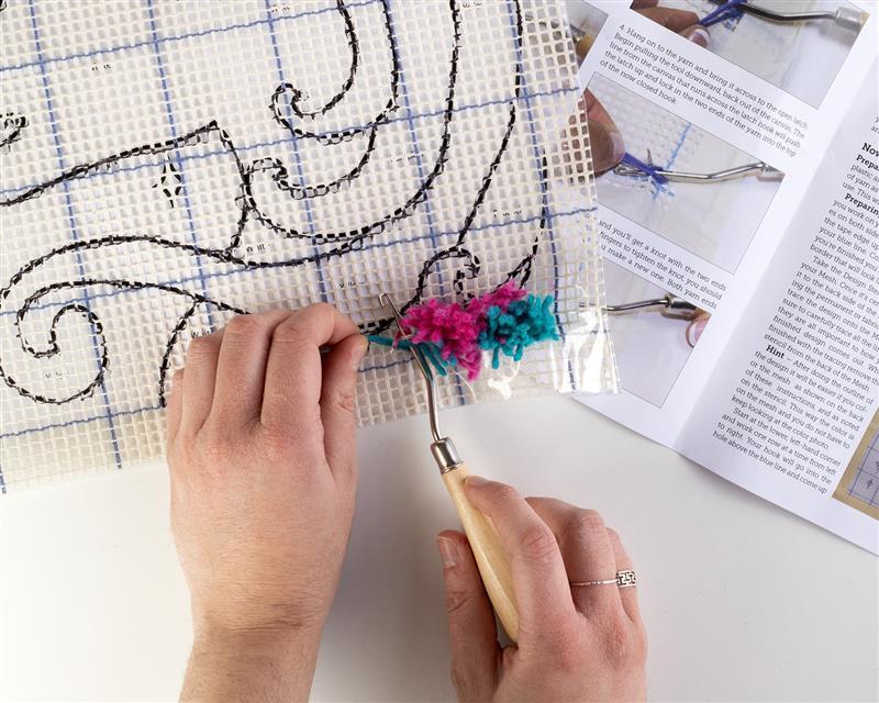 Unicorn Latch Hooking Kit by Friendly Loom™-Rug Hook-Friendly Loom-Acorns &amp; Twigs