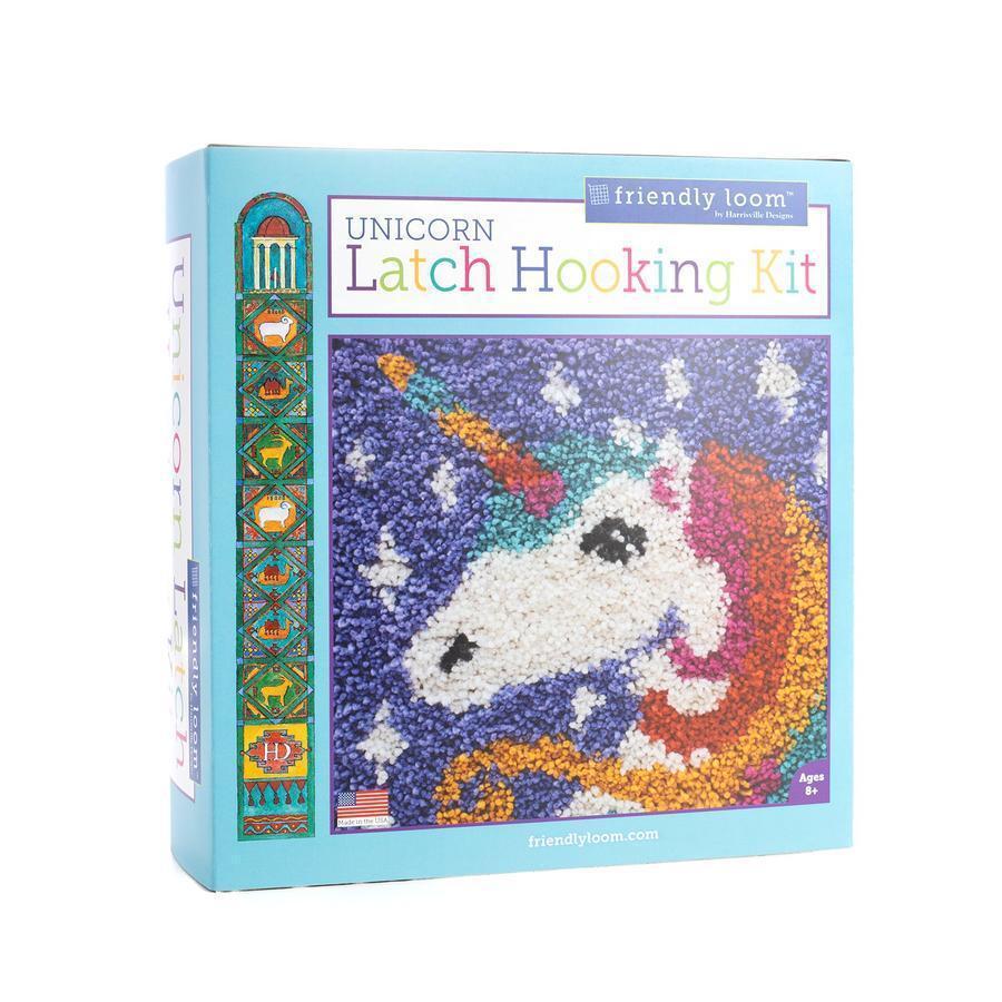 Unicorn Latch Hooking Kit by Friendly Loom™-Rug Hook-Friendly Loom-Acorns &amp; Twigs