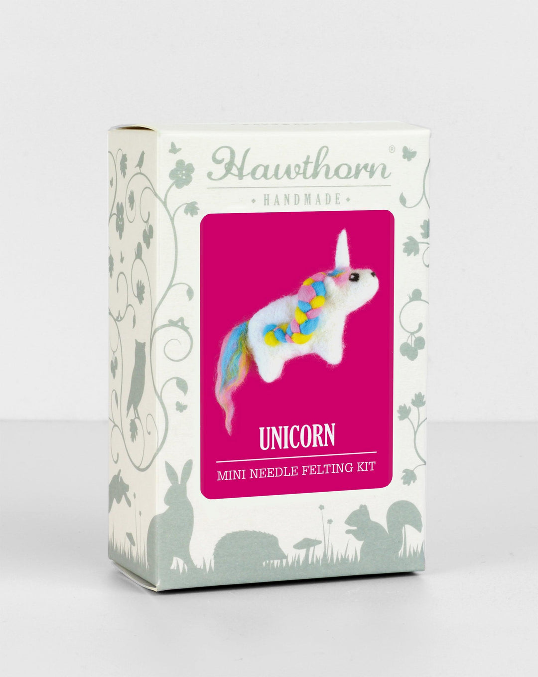 Unicorn Mini Felting Kit-Needle Felting-Hawthorn Handmade-Acorns &amp; Twigs
