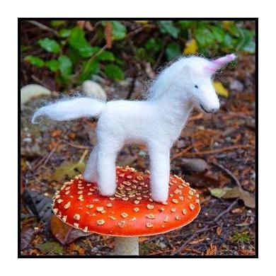 Unicorn Needle Felting Kit - INTERMEDIATE-Needle Felting-WoolPets-Acorns &amp; Twigs