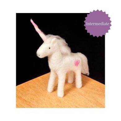 Unicorn Needle Felting Kit - INTERMEDIATE-Needle Felting-WoolPets-Acorns &amp; Twigs