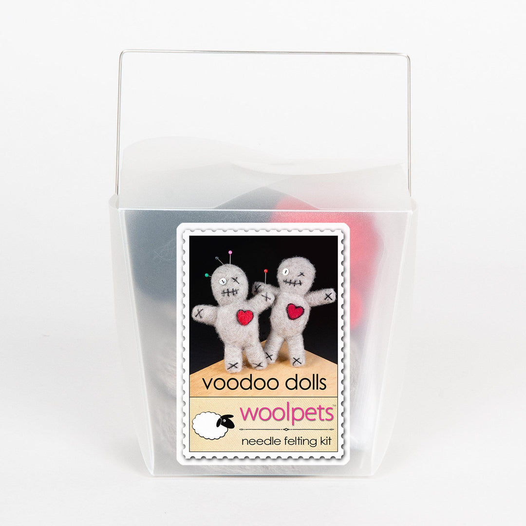 Voodoo Dolls Needle Felting Kit - EASY-Needle Felting-WoolPets-Acorns &amp; Twigs