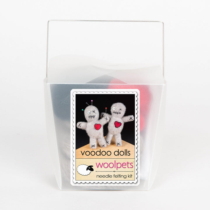 Voodoo Dolls Needle Felting Kit - EASY-Needle Felting-WoolPets-Acorns &amp; Twigs