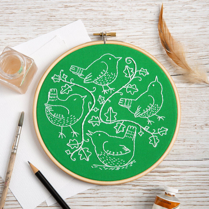 Wandering Wrens Embroidery Kit-Embroidery-Hawthorn Handmade-Acorns &amp; Twigs