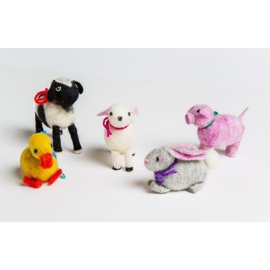 Wet Felted Farm Animal Kit by Friendly Loom™-Wet Felting-Friendly Loom-Acorns &amp; Twigs