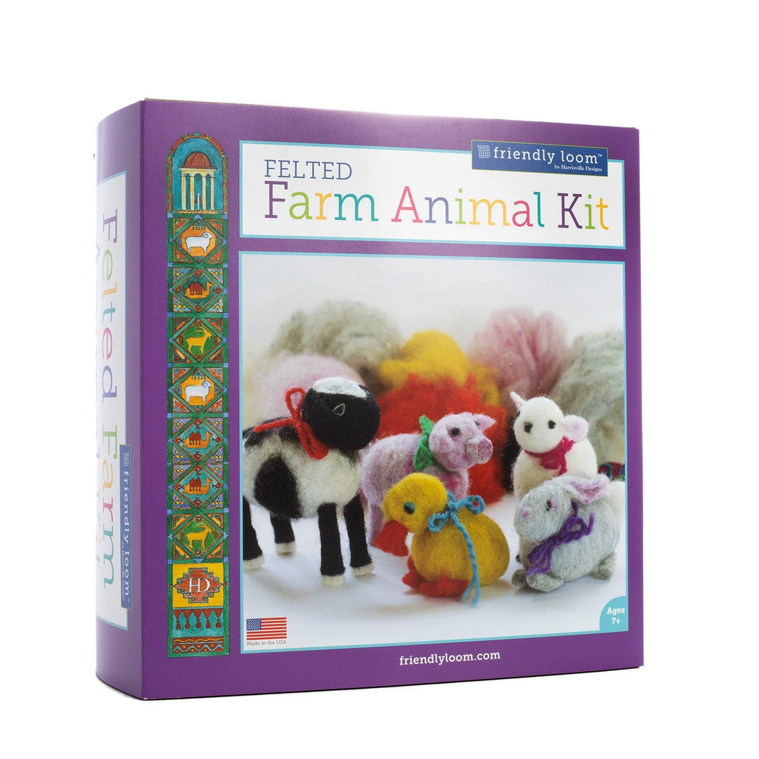 Wet Felted Farm Animal Kit by Friendly Loom™-Wet Felting-Friendly Loom-Acorns &amp; Twigs