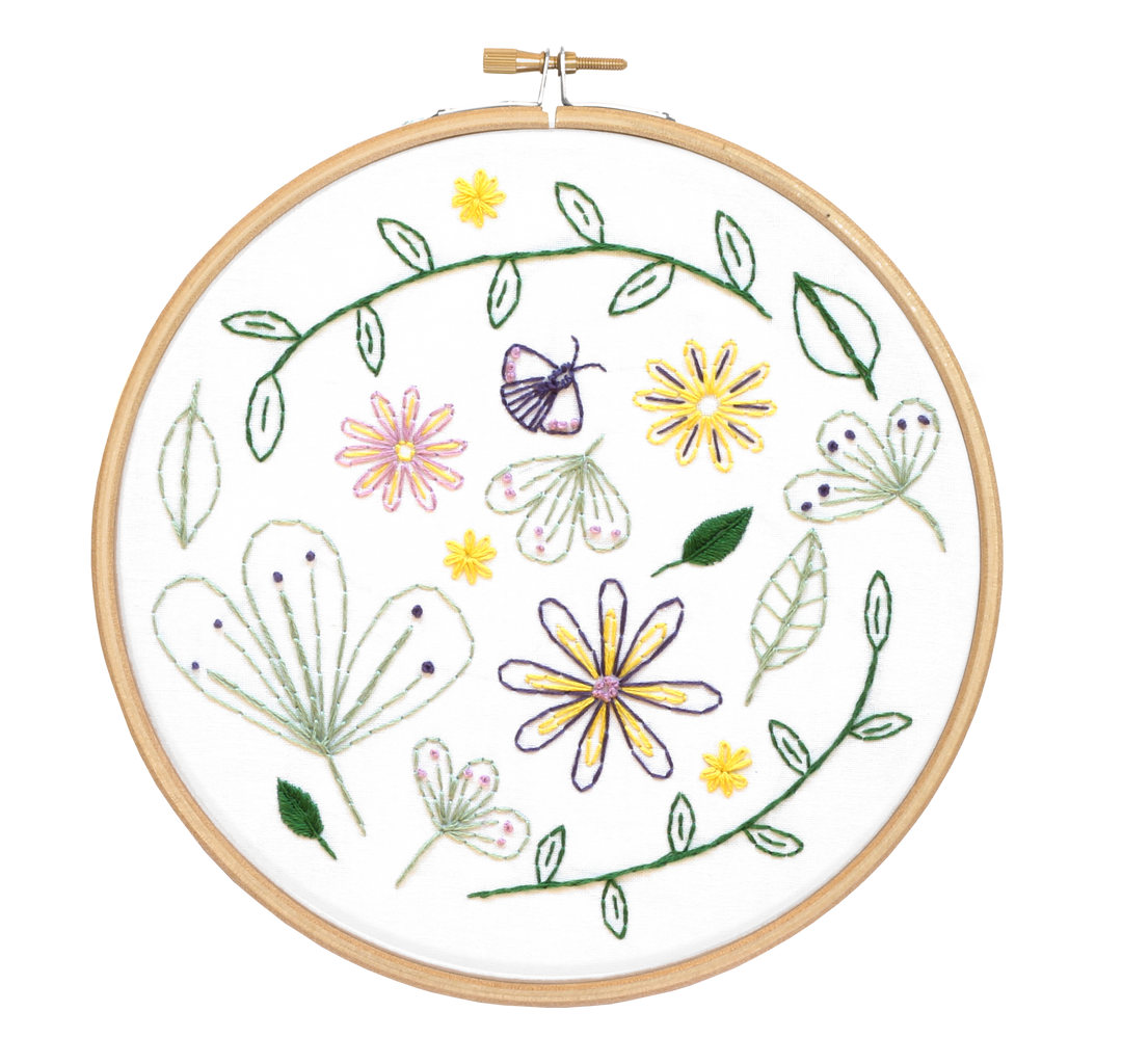 Wildflower Meadow Embroidery Kit-Embroidery-Hawthorn Handmade-Acorns &amp; Twigs