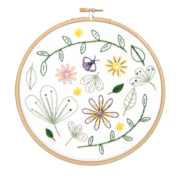 Wildflower Meadow Embroidery Kit-Embroidery-Hawthorn Handmade-Acorns &amp; Twigs