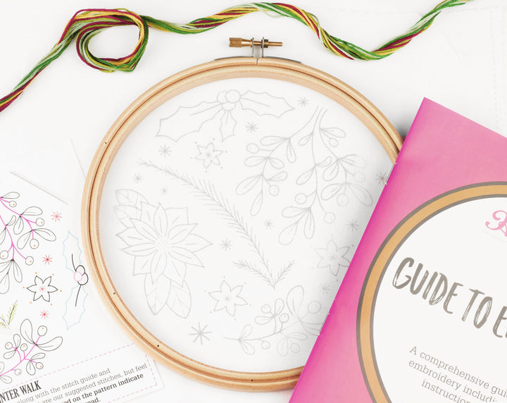 Winter Walk Embroidery Kit-Embroidery-Hawthorn Handmade-Acorns &amp; Twigs