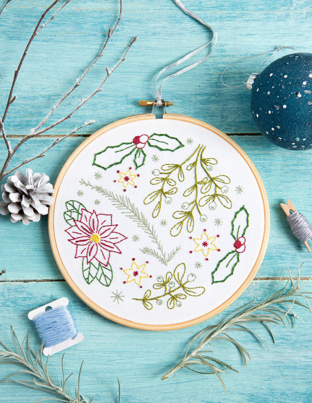 Winter Walk Embroidery Kit-Embroidery-Hawthorn Handmade-Acorns &amp; Twigs