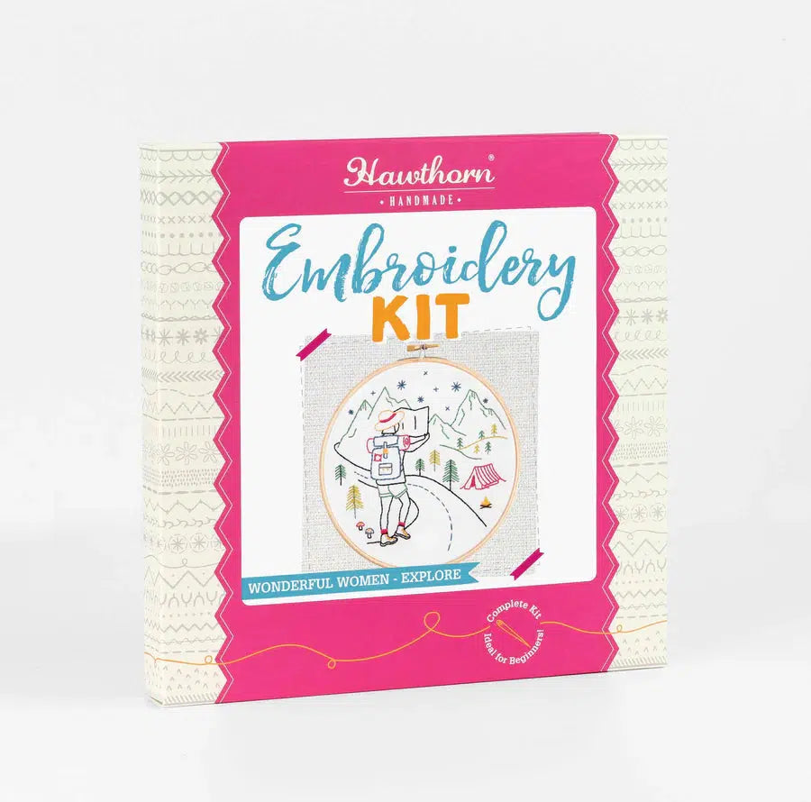 Wonderful Women-Explore Embroidery Kit-Embroidery-Hawthorn Handmade-Acorns &amp; Twigs